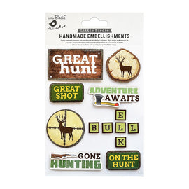 Little Birdie - Handmade Dimensional Stickers - Hunting Adventure Sticker Sheet