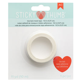American Crafts - Sticky Thumb Low-Tack Mask Tape - 1/2 inch