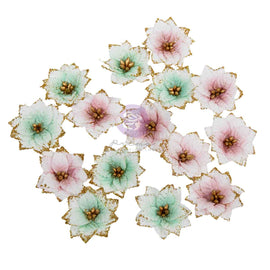 **Pre-Order** Prima Marketing - Christmas Blush - Flowers - Snowy Morning (20pcs) (ETA Mid Sep 26)