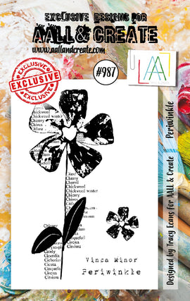AALL & Create - A7 Photopolymer Clear Stamp Set #987 - Periwinkle (3pcs)