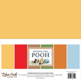 Echo Park - Winnie the Pooh - 12x12 Collection Pack Solids (6 Sheets)