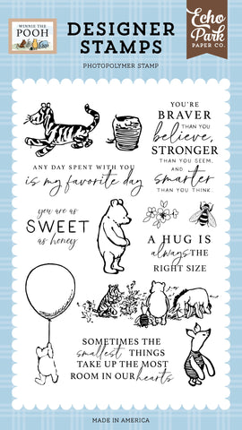 Echo Park - Winnie the Pooh - Designer Photopolymer Stamps - Pooh and Friends