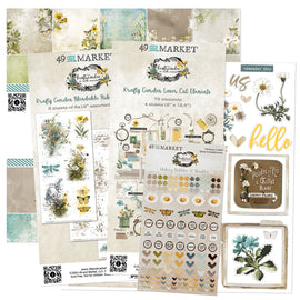 49 and Market - Krafty Garden - Collection Bundle with Custom Chipboard