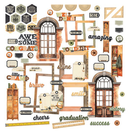 **Pre-Order** 49 and Market - Academia - Die Cut Elements (ETA End May 24)