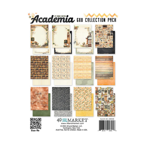 49 and Market - Academia - 6x8 Collection Pack (24 Sheets)