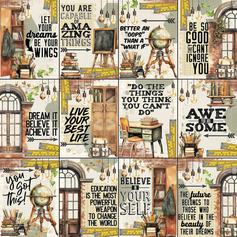 49 and Market - Academia - 12x12 Paper "You Did It"