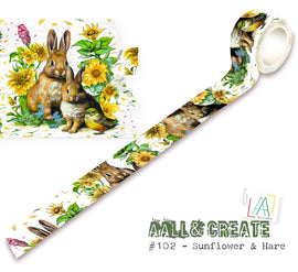 AALL & Create - Layer It Up Washi Tape #102 - Sunflower & Hare