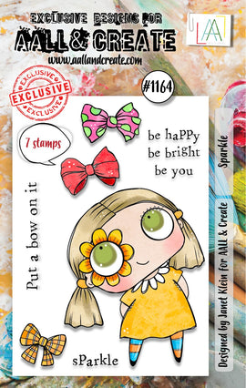 AALL & Create - A7 Photopolymer Clear Stamp Set #1164 - Sparkle (7pcs)