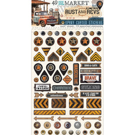 49 and Market - Rust and Revs - Wishing Bubbles Epoxy Stickers