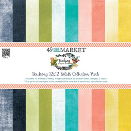 49 and Market - Birdsong - 12x12 Collection Pack - Solids (10 Sheets)