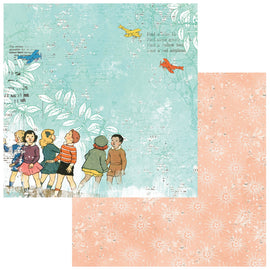 49 and Market - Toddler Time - 12x12 Paper "Airplane"