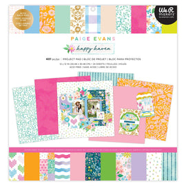 American Crafts - Paige Evans - Happy Haven - 12x12 Project Paid with Sticker Sheets & Specialty Papers