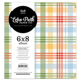 Echo Park - House At Pooh Corner - 6x8 Album - Pooh Bear Plaid