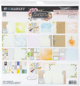 **Pre-Order** 49 and Market - The Flower Emporium - 12x12 "Starters" Collection Pack (10 Sheets) (ETA Mid to End April 25)