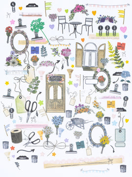 **Pre-Order** 49 and Market - The Flower Emporium - Laser Cut Elements (Ephemera) (ETA Mid to End April 25)