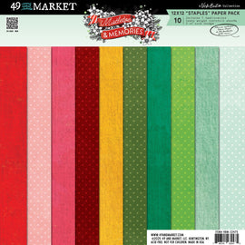 **Pre-Order** 49 and Market - Mistletoe and Memories - 12x12 "Staples" Collection Pack (10 Sheets) (ETA Mid Aug 25)