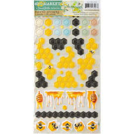 **Pre-Order** 49 and Market - Botanical Buzz - Puffy Stickers (126pcs) (ETA Mid Aug 25)
