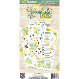 **Pre-Order** 49 and Market - Botanical Buzz - 6x12 Rub-on Transfer Set (ETA Mid Aug 25)
