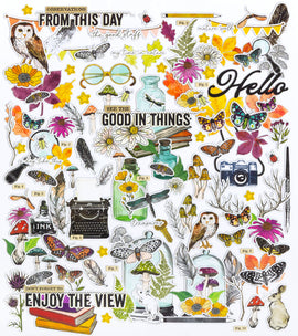 **Pre-Order** 49 and Market - Curiosities In Willow Grove - Ephemera Set "Icons & Titles" (152pcs) (ETA Mid Oct 25)