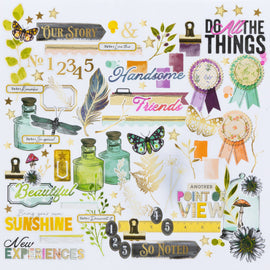 **Pre-Order** 49 and Market - Curiosities In Willow Grove - Foiled Die-Cuts "Assorted" (107pcs) (ETA Mid Oct 25)