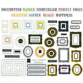 **Pre-Order** 49 and Market - Curiosities In Willow Grove - Die-Cuts "Documented Frame Necessities" (81pcs) (ETA Mid Oct 25)