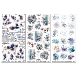 **Pre-Order** 49 and Market - Plume & Petal - 6x12 Essential Rub-on Transfer Set (ETA Mid Feb 26)