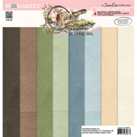 **Pre-Order** 49 and Market - The Looking Glass - 12x12 Collection Pack - Solids (8 Sheets) (ETA Beg April 26)