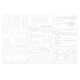 **Pre-Order** 49 and Market - 6x12 Irresistible Rub-On Transfer Set - Words (ETA Mid Feb 26)