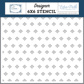 Echo Park - Save the Date - 6x6 - Stencil - Diamonds