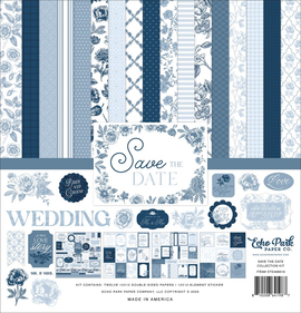 Echo Park - Save the Date - 12x12 Collection Pack with 12x12 Sticker Sheet