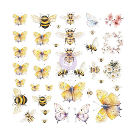 Prima Marketing - Among the Wildflowers - Vellum Ephemera -  Spring Wings