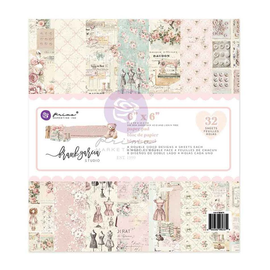 **Pre-Order** Prima Marketing - Buttons & Keepsakes - 6x6 Paper Pad (32 Sheets) (ETA End June 26)