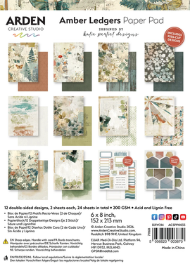 Arden Creative Studio - Amber Ledgers - 6x8 Paper Pad