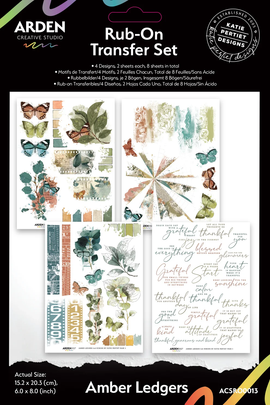Arden Creative Studio - Amber Ledgers - 6x8 Rub-On Transfer Set
