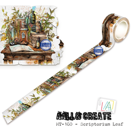 AALL & Create - Layer It Up Washi Tape #160 - Scriptorium Leaf