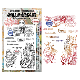 AALL & Create - A6 Photopolymer Clear Stamp Set #1339 - Flight Marks (9pcs)