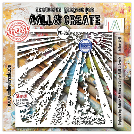AALL & Create - 6x6 - Stencil #256 - Solar Veil