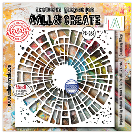 AALL & Create - 6x6 - Stencil #263 - Quantum Wheel