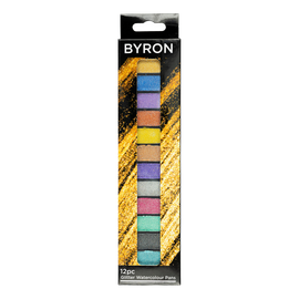 Jasart - Byron Glitter Watercolour Pans (12pc)