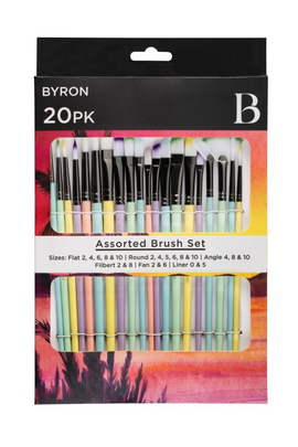 Jasart - Byron Pastel Paint Brush Set (20pc)