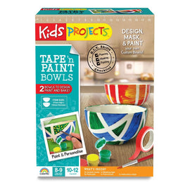 Colorific - Kids Projects - Tape and Paint Bowls