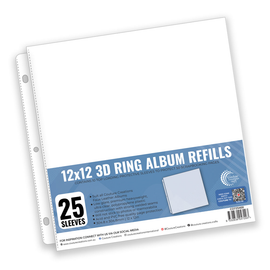Couture Creations - 12x12 D-Ring Album Refill Sleeves (25pk)