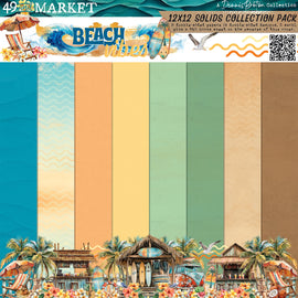**Pre-Order** 49 and Market - Beach Vibes - 12x12 Collection Pack - Solids (8 Sheets) (ETA Mid July 25)