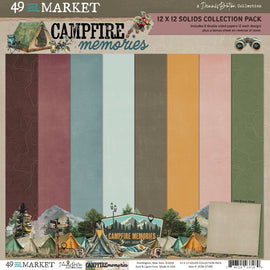**Pre-Order** 49 and Market - Campfire Memories - 12x12 Collection Pack - Solids (8 Sheets) (ETA End Sep 26)
