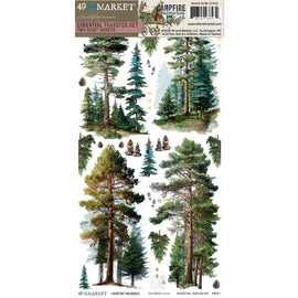 **Pre-Order** 49 and Market - Campfire memories - 6x12 Essential Rub-on Transfer Set (ETA End Set 26)