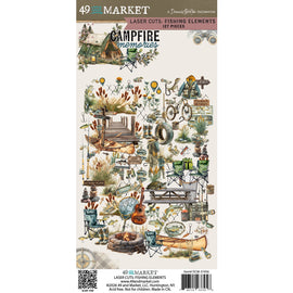 **Pre-Order** 49 and Market - Campfire Memories - Laser Cut "Fishing" Elements (Ephemera) (ETA End Sep 26)