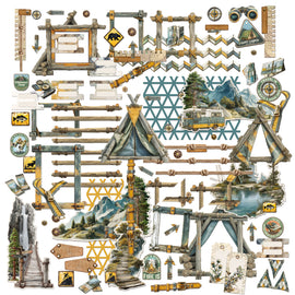**Pre-Order** 49 and Market - Campfire Memories - Ephemera & Frame Set (106pcs) (ETA End Sep 26)