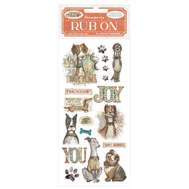 **Pre-Order** Stamperia - Furry Friends - Rub-ons "Dog" (ETA Beg Nov 25)