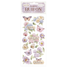 Stamperia - Quiet Days - Rub-ons "Hydrangea & Butterfly"