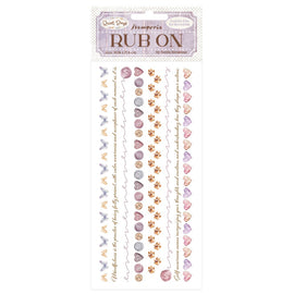 Stamperia - Quiet Days - Rub-ons "Cozy Borders"